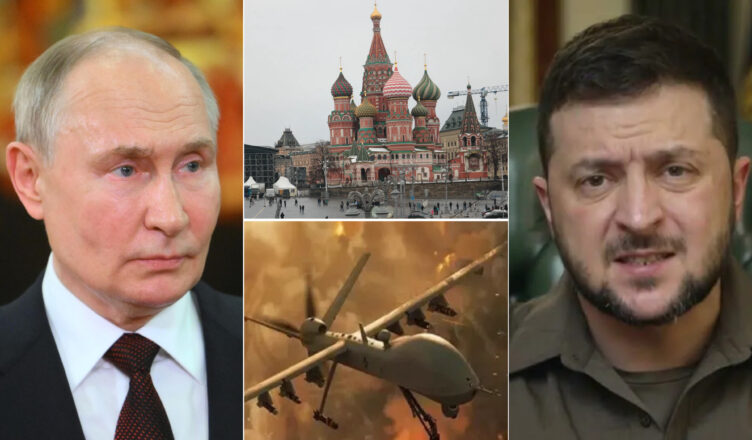 Putin did not expect it… Ukraine attacked Moscow with a series of drones… Everyone is stunned…