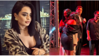 Ani Yeranian can’t help but laugh on stage. Video
