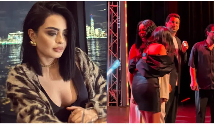 Ani Yeranian can’t help but laugh on stage. Video