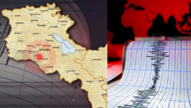 Earthquake in the Armenia-Azerbaijan border area